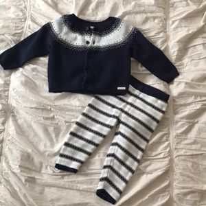 Janie and Jack Sweater and Pant Set